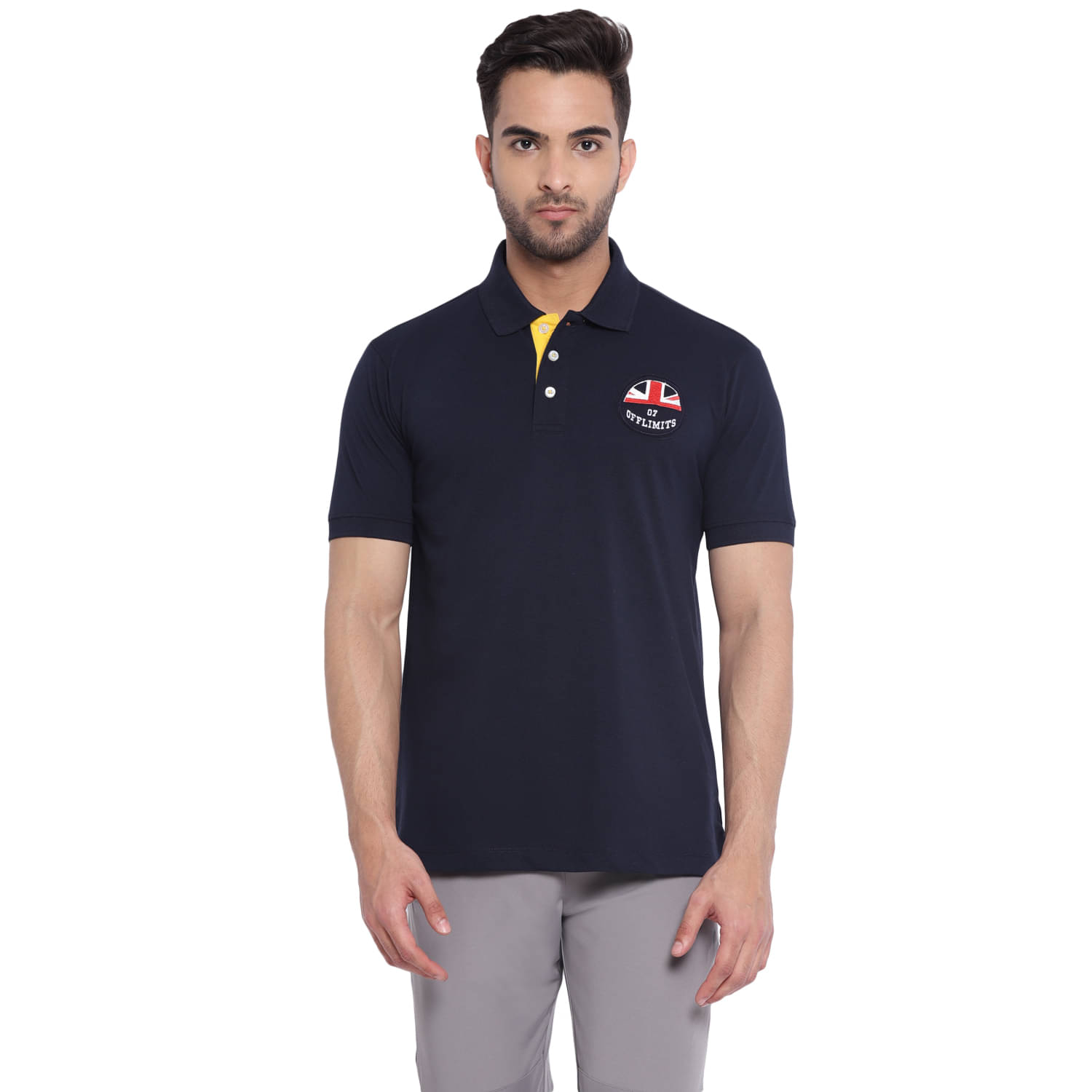     			OFF LIMITS - Cotton Blend Regular Fit Blue Men's Sports Polo T-Shirt ( Single Pack )