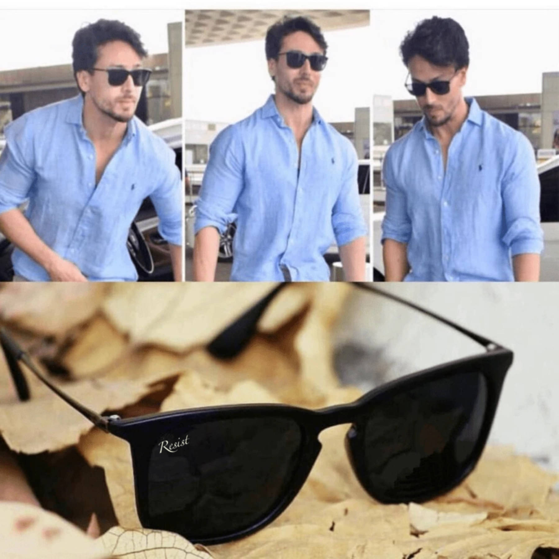 RESIST EYEWEAR Black Square Sunglasses ( Pack of 1 ) RESIST EYEWEAR Black Square Sunglasses ( Pack of 1 )