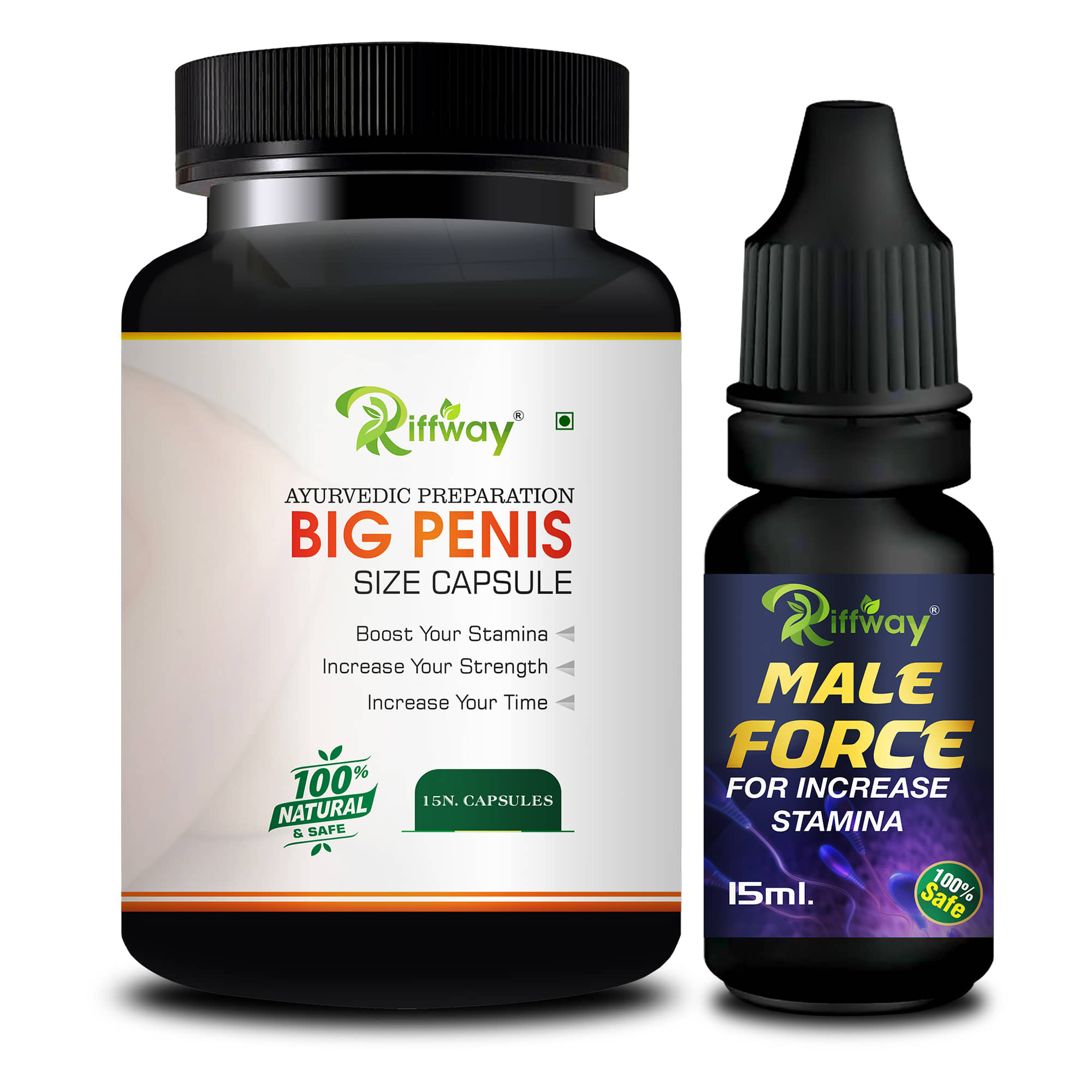 Riffway-Big Penis Size Tablet & Male Force Oil For Sex Strength More Energy During Sex