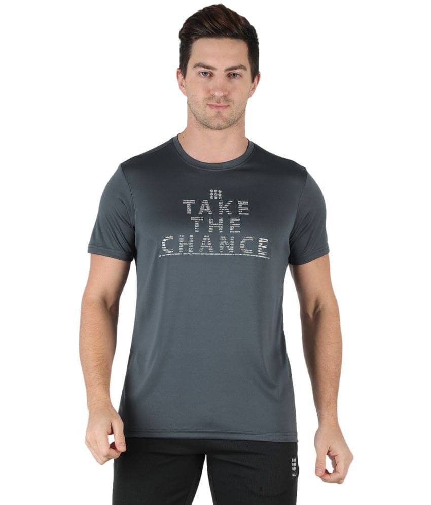     			Rock.it - Polyester Regular Fit Grey Men's Sports T-Shirt ( Single Pack )