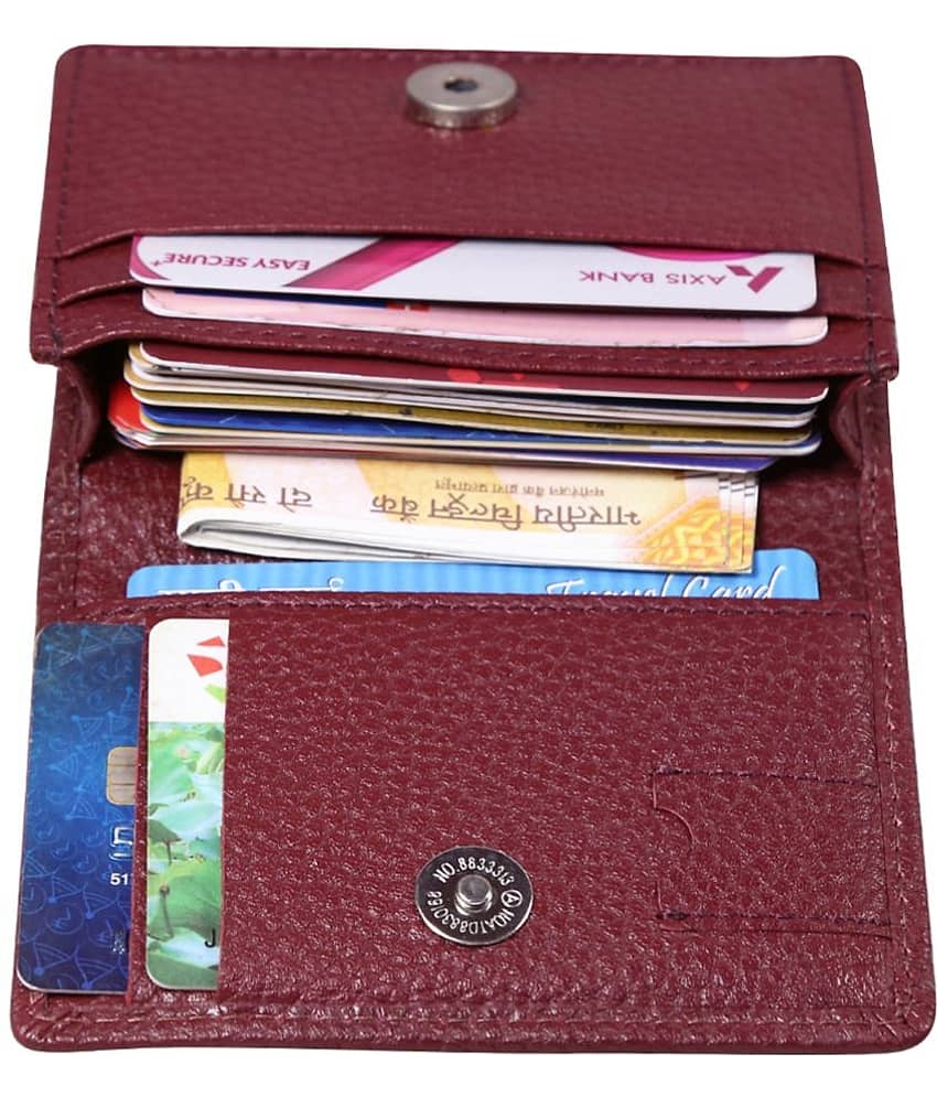 STYLE SHOES Leather Maroon Atm, Visiting , Credit Card Holder, Pan Card/ID Card Holder , Pocket wallet Genuine Accessory for Men and Women - Stationery | Buy online on ZillyBuy