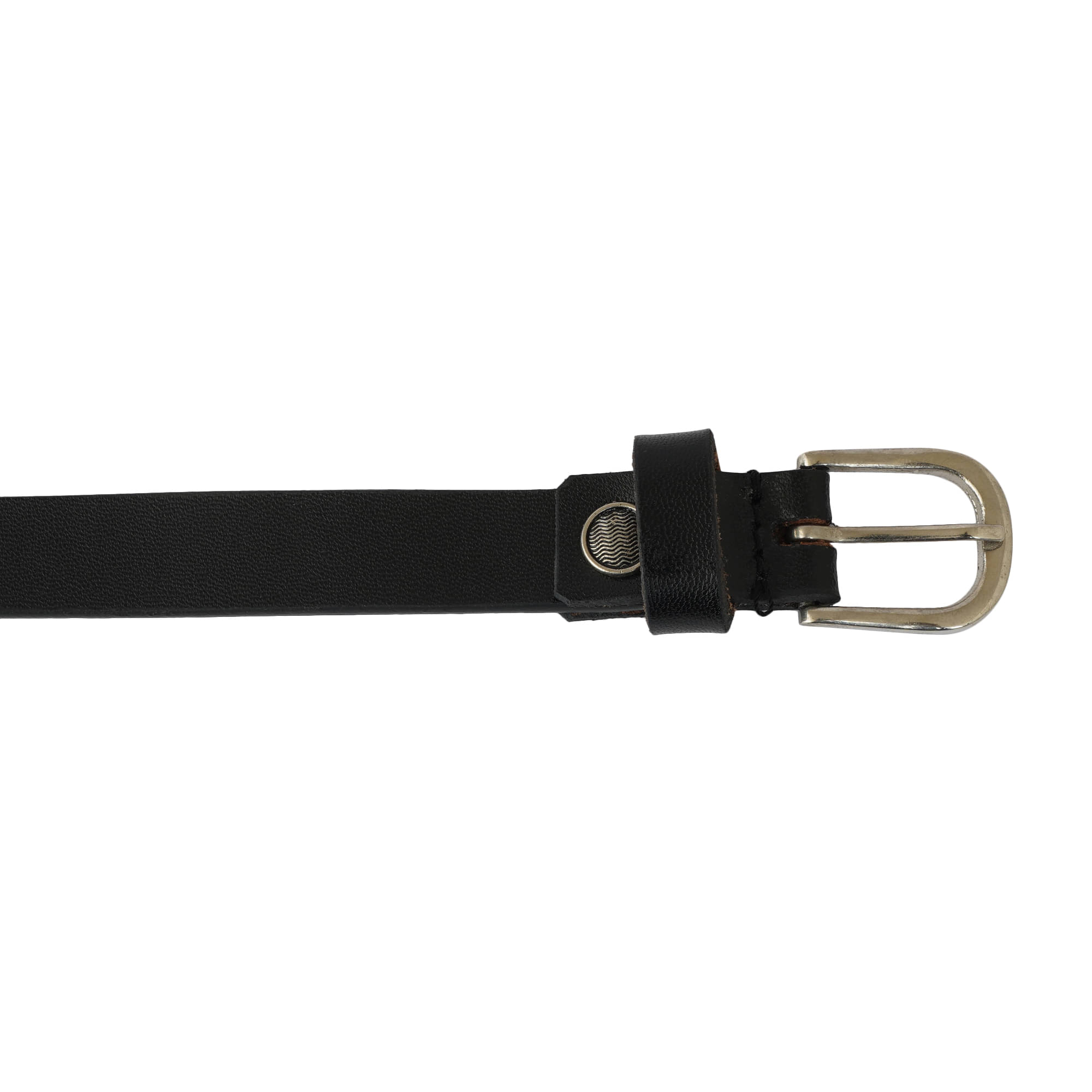     			STYLE SHOES Women's Black Leather Casual Belt ( Pack of 1 )