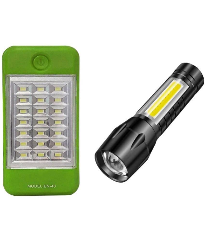 Stylopunk 6W Emergency Light T02 Free Small Torch Green - Pack of 2 Stylopunk 6W Emergency Light T02 Free Small Torch Green - Pack of 2