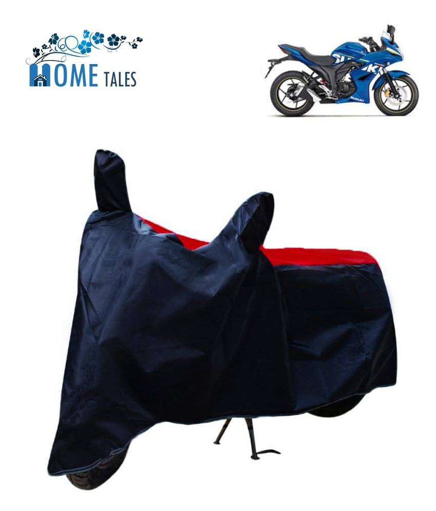 Home Lane Dustproof Bike Cover For Suzuki Gixxer SF with Mirror Pocket - Red & Blue Home Lane Dustproof Bike Cover For Suzuki Gixxer SF with Mirror Pocket - Red & Blue