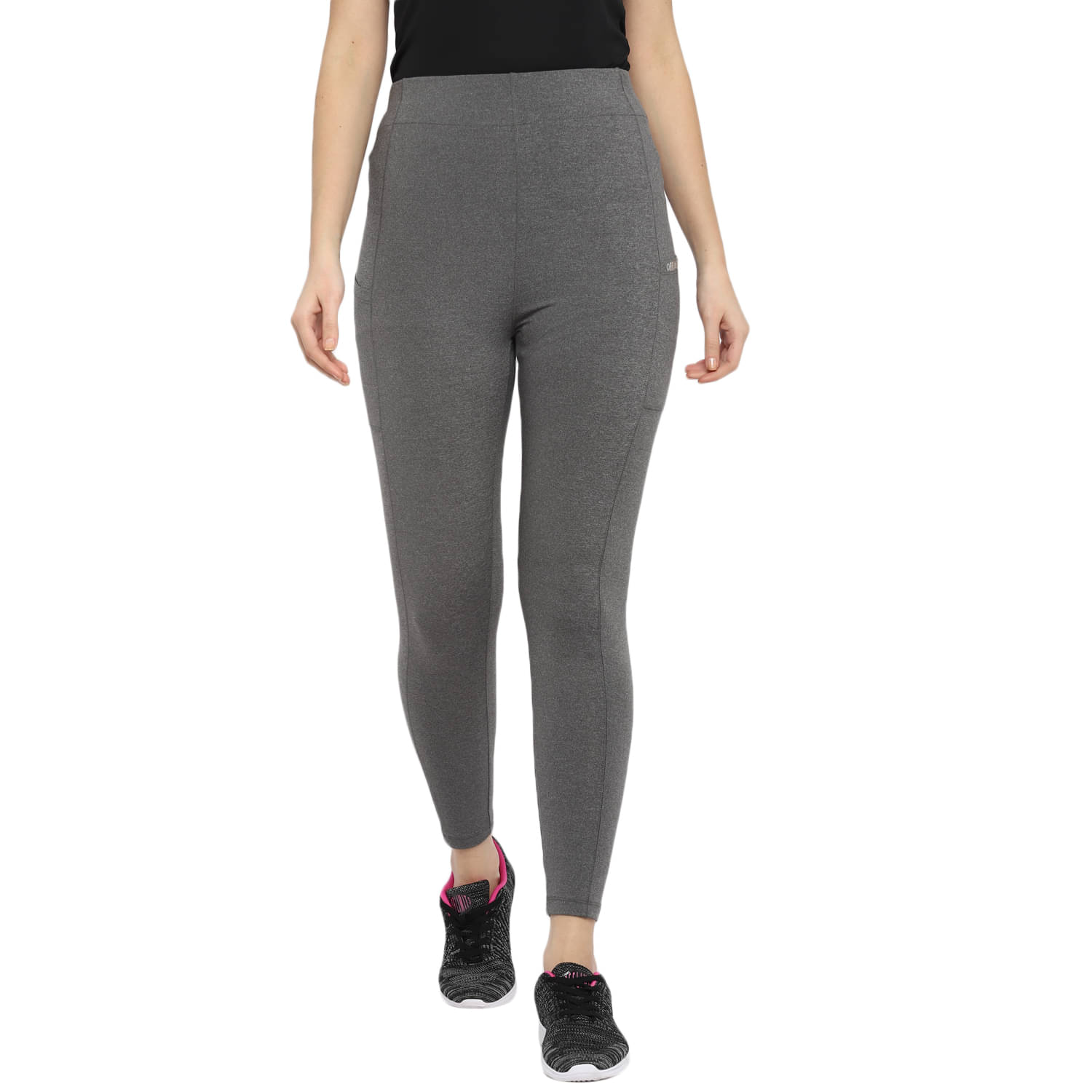     			OFF LIMITS - Polyester Regular Fit Grey Women's Sports Tights ( Pack of 1 )