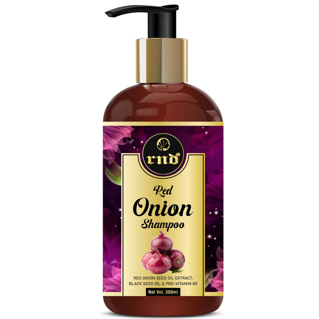 RND Red Onion Hair Shampoo - Controls Hair Loss & Promotes Healthy Hair Growth Shampoo 300 mL