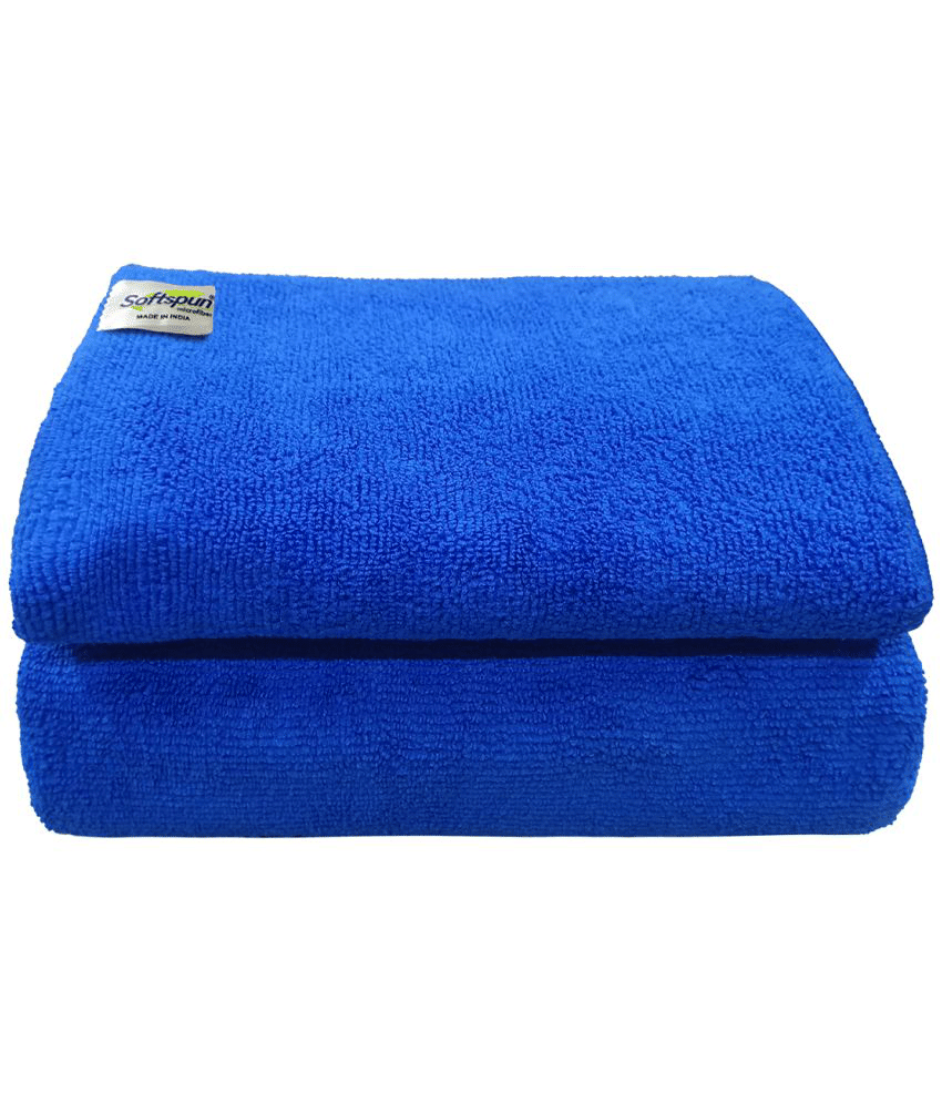 SOFTSPUN Single Microfibre Bath + Hand + Face Towel Set Green - Towels | Buy online on ZillyBuy