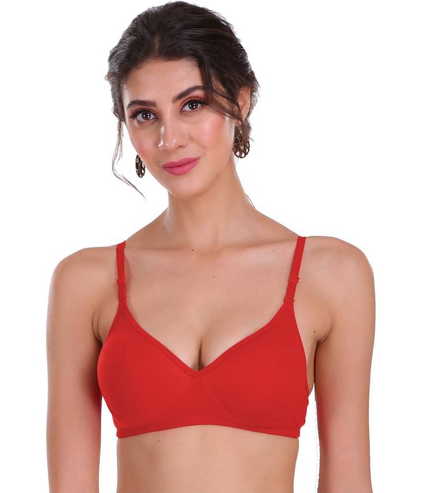 Softskin Pack of 3 Cotton Blend Heavily Padded Women's Everyday Bra ( Multicolor )