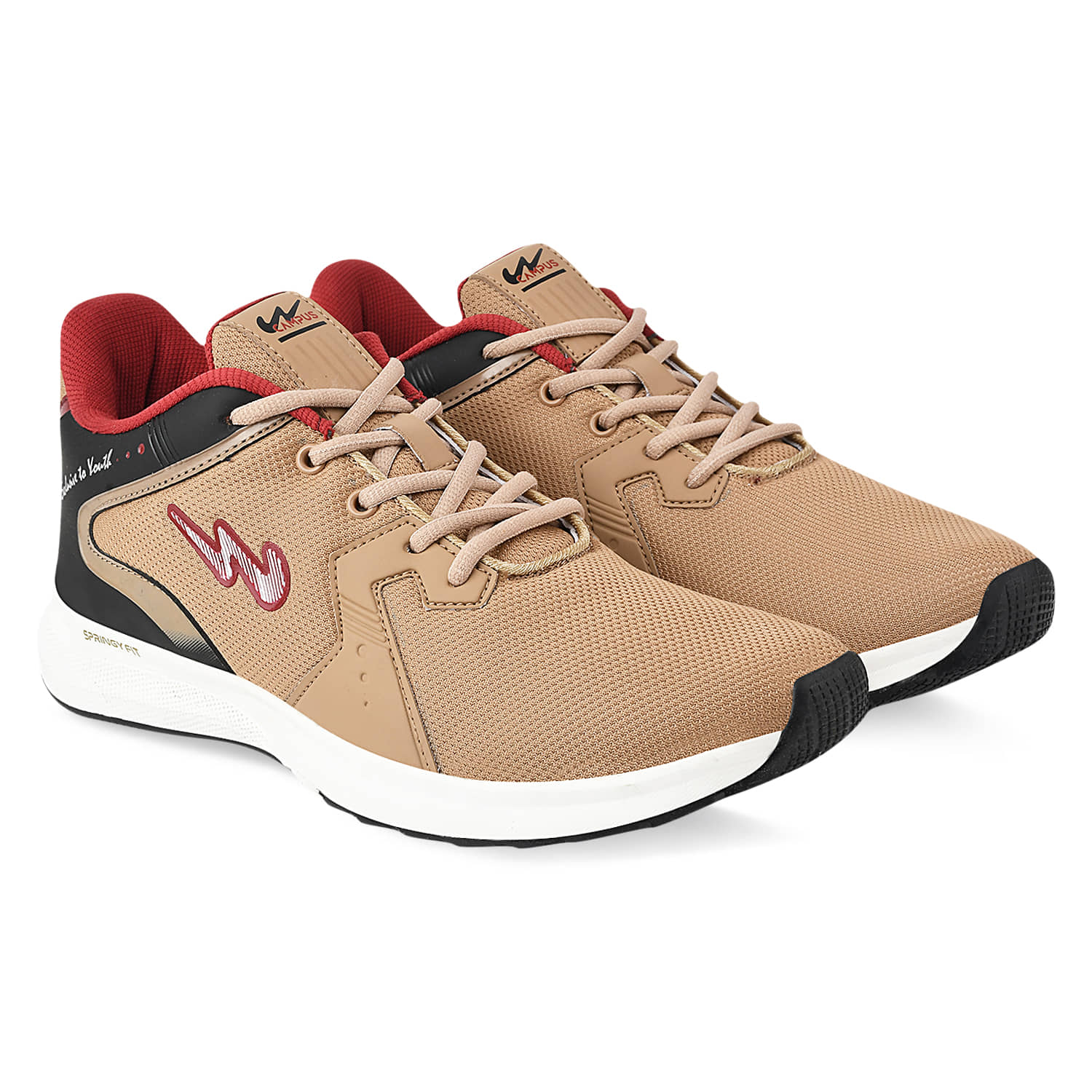 Campus Fred Beige Running Shoes - Sports Shoes | Buy online on ZillyBuy