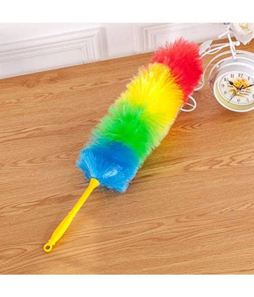     			INGENS Multipurpose Multicolour Neon Plastic & Microfiber PP Static Duster for Glass, Fan, AC, Car Dashboard/Seat, TV, Fridge,Printer etc