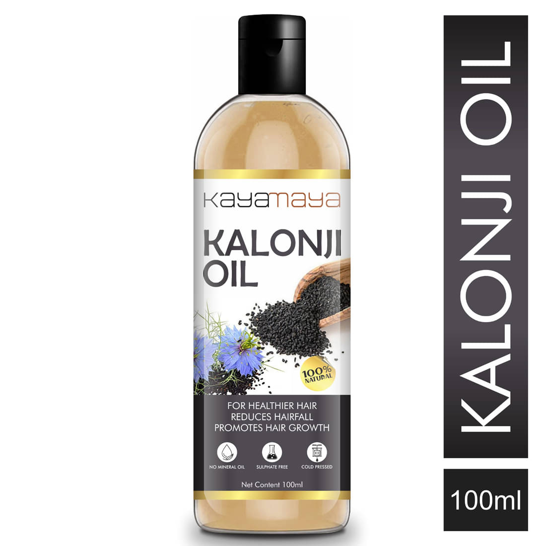 Kayamaya Premium Cold Pressed Kalonji Black Seed Oil for Hair & Skin 100 mL Kayamaya Premium Cold Pressed Kalonji Black Seed Oil for Hair & Skin 100 mL