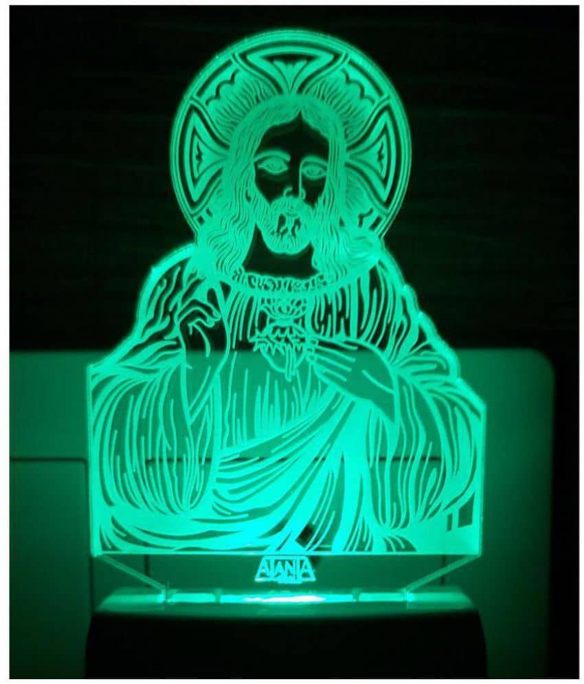 SUPER AJANTA JESUS 2093 Night Lamp Multi - Pack of 1 - Electricals | Buy online on ZillyBuy