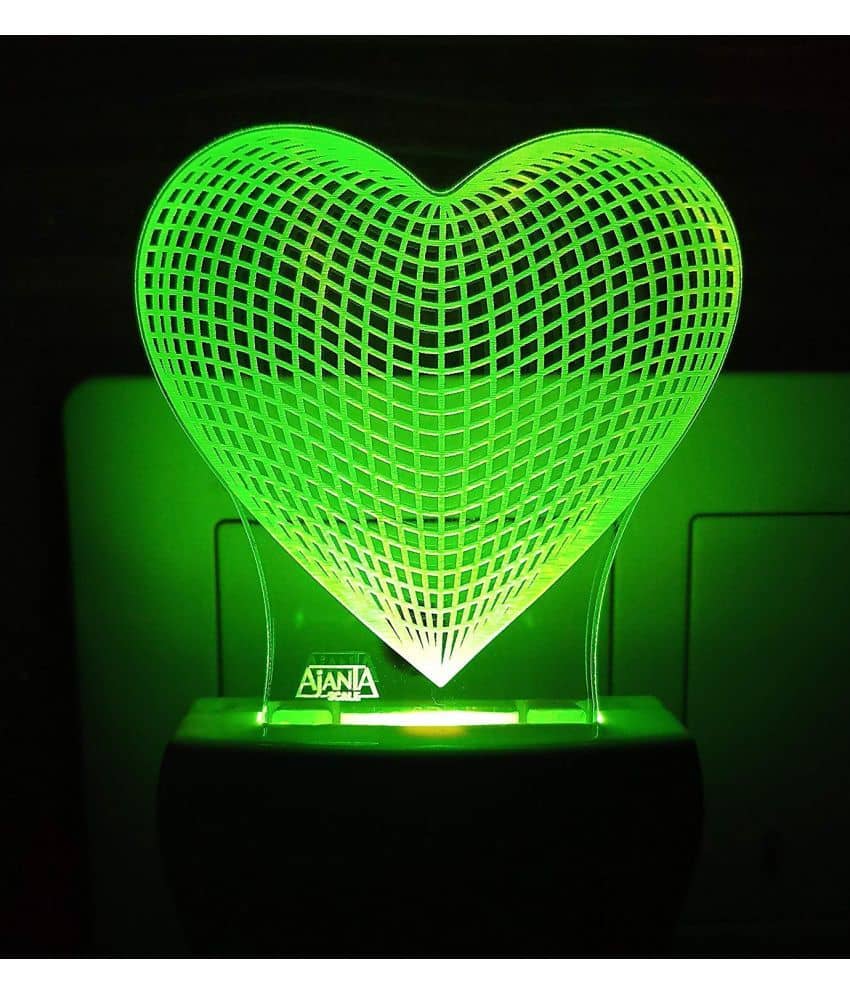SUPERAJANTA LOVE HART 2089 Night Lamp Multi - Pack of 1