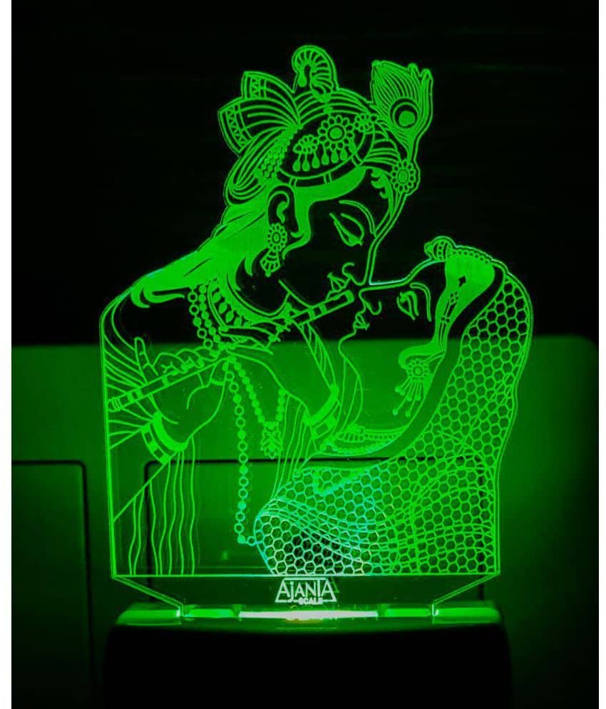 SUPERAJANTA RADHA KRISNA  2095 Night Lamp Multi - Pack of 1