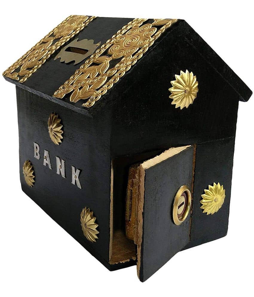 SWH Wood Piggy Bank - Pack of 1