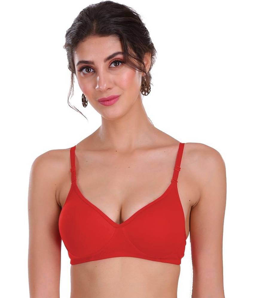 Softskin Pack of 3 Cotton Blend Heavily Padded Women's Everyday Bra ( Multicolor )