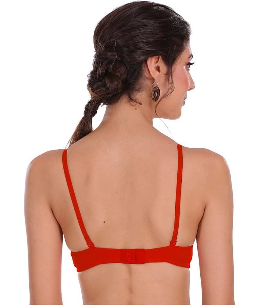 Softskin Pack of 3 Cotton Blend Heavily Padded Women's Everyday Bra ( Multicolor )