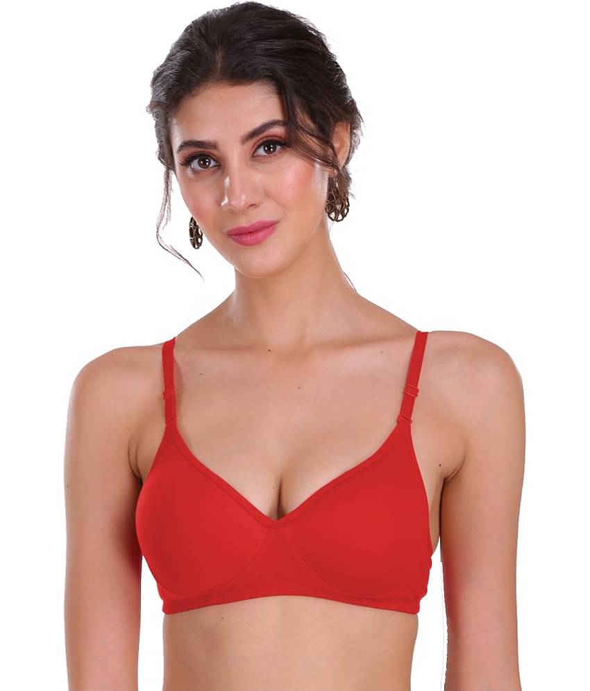 Softskin Pack of 3 Cotton Blend Heavily Padded Women's Everyday Bra ( Multicolor )