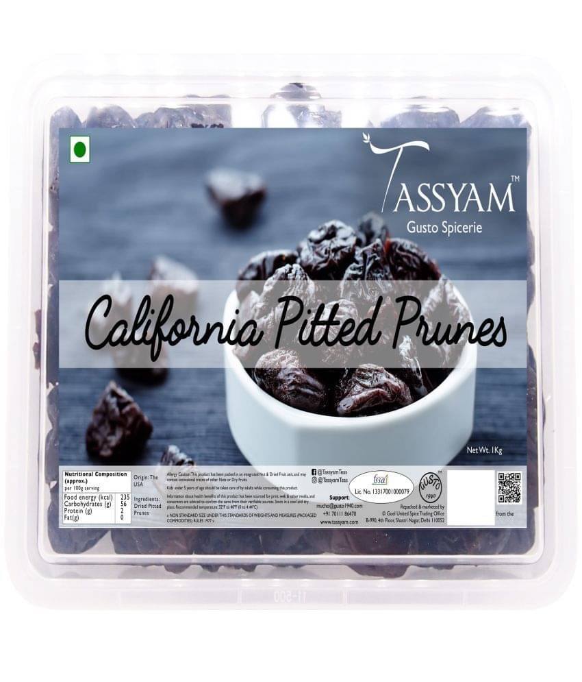     			Tassyam Imported Pitted Prunes 1Kg Box