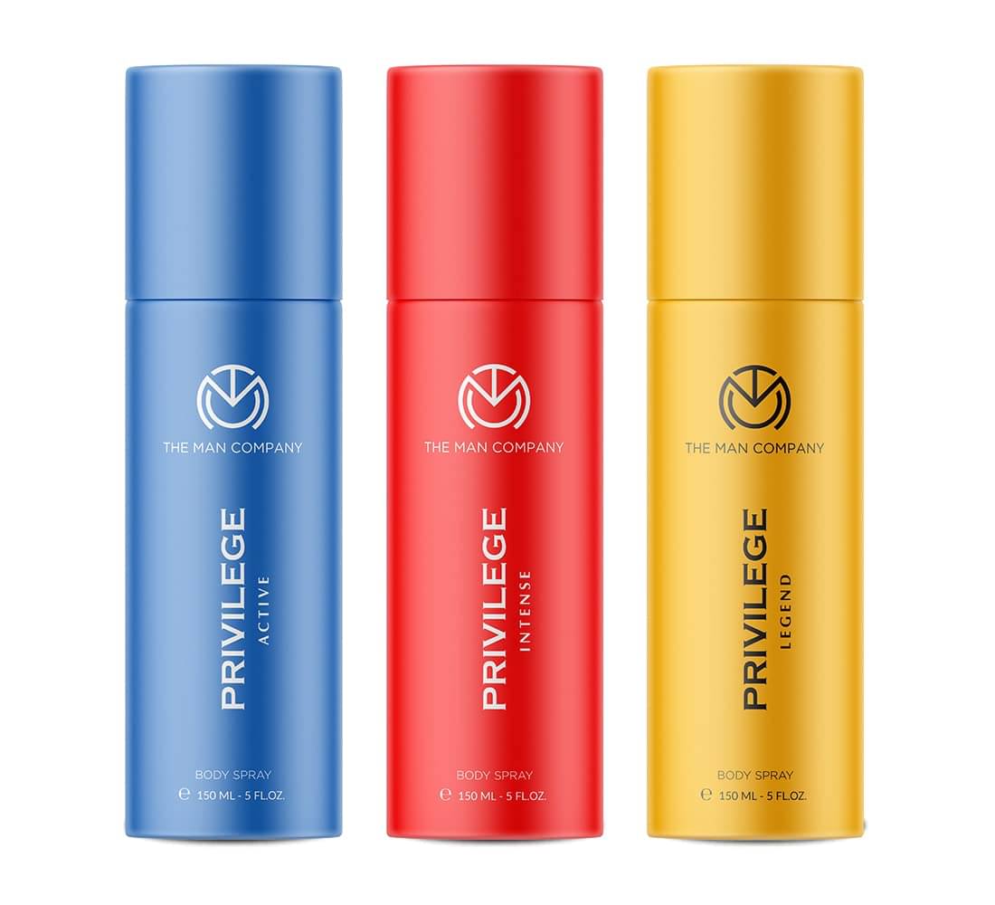 The Man Company Privilege Deodorants for Men - Active, Legend & Intense | Premium Long Lasting Fragrance | Everyday Use Deo’s Trio Set - (150ml* 3) The Man Company Privilege Deodorants for Men - Active, Legend & Intense | Premium Long Lasting Fragrance | Everyday Use Deo’s Trio Set - (150ml* 3)