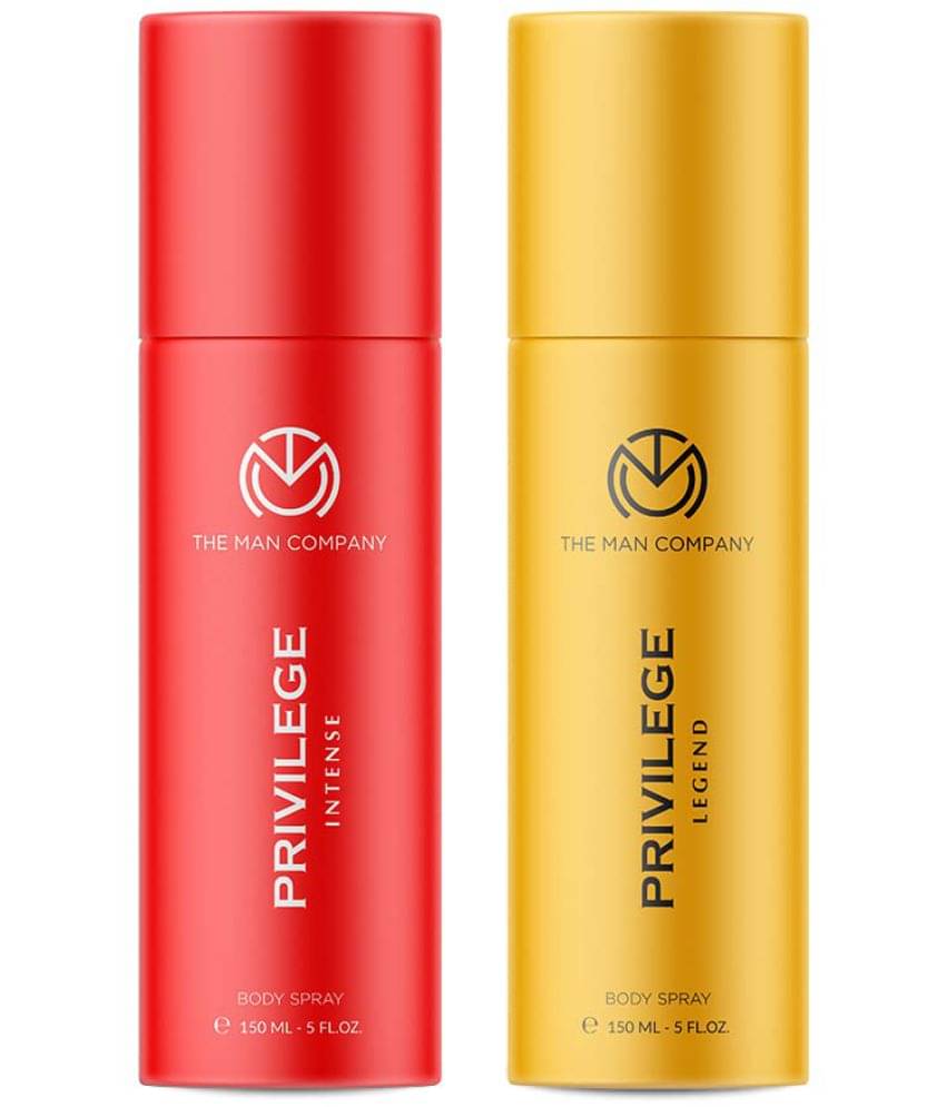     			The Man Company Privilege Deodorants for Men - Legend & Intense| Premium Fragrance Body Spray | Long-Lasting Smell | Everyday Use Deo - (150ml* 2)
