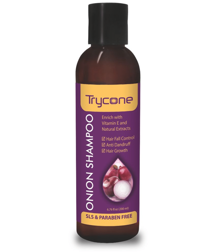 Trycone Red Onion Shampoo Enrich with Vitamin E & Natural Actives, 200 ml Trycone Red Onion Shampoo Enrich with Vitamin E & Natural Actives, 200 ml