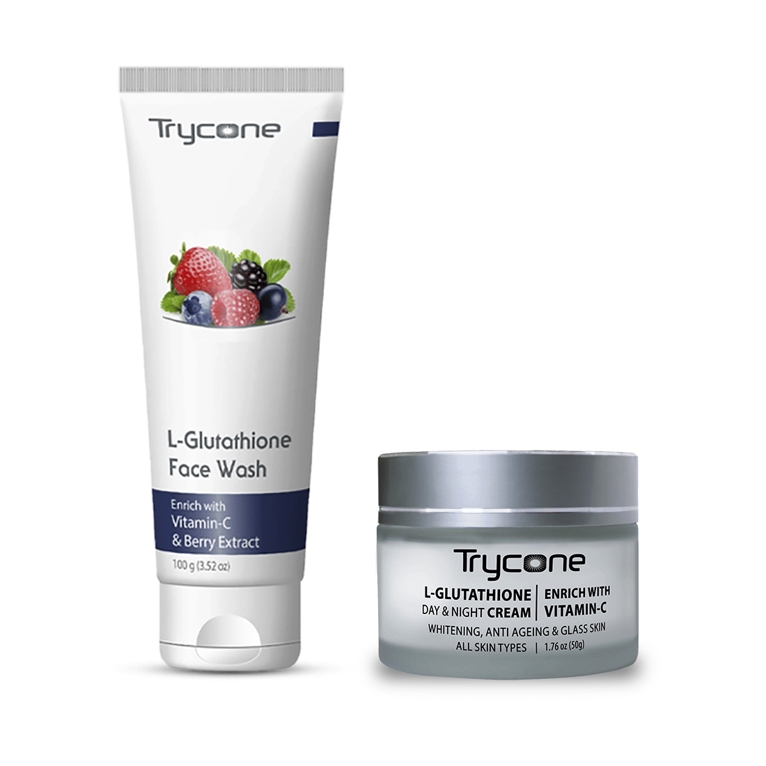     			Trycone L-GLutathione & Vitamin C Skin care kit for Dull & Dry Skin - Pack of 2 Products