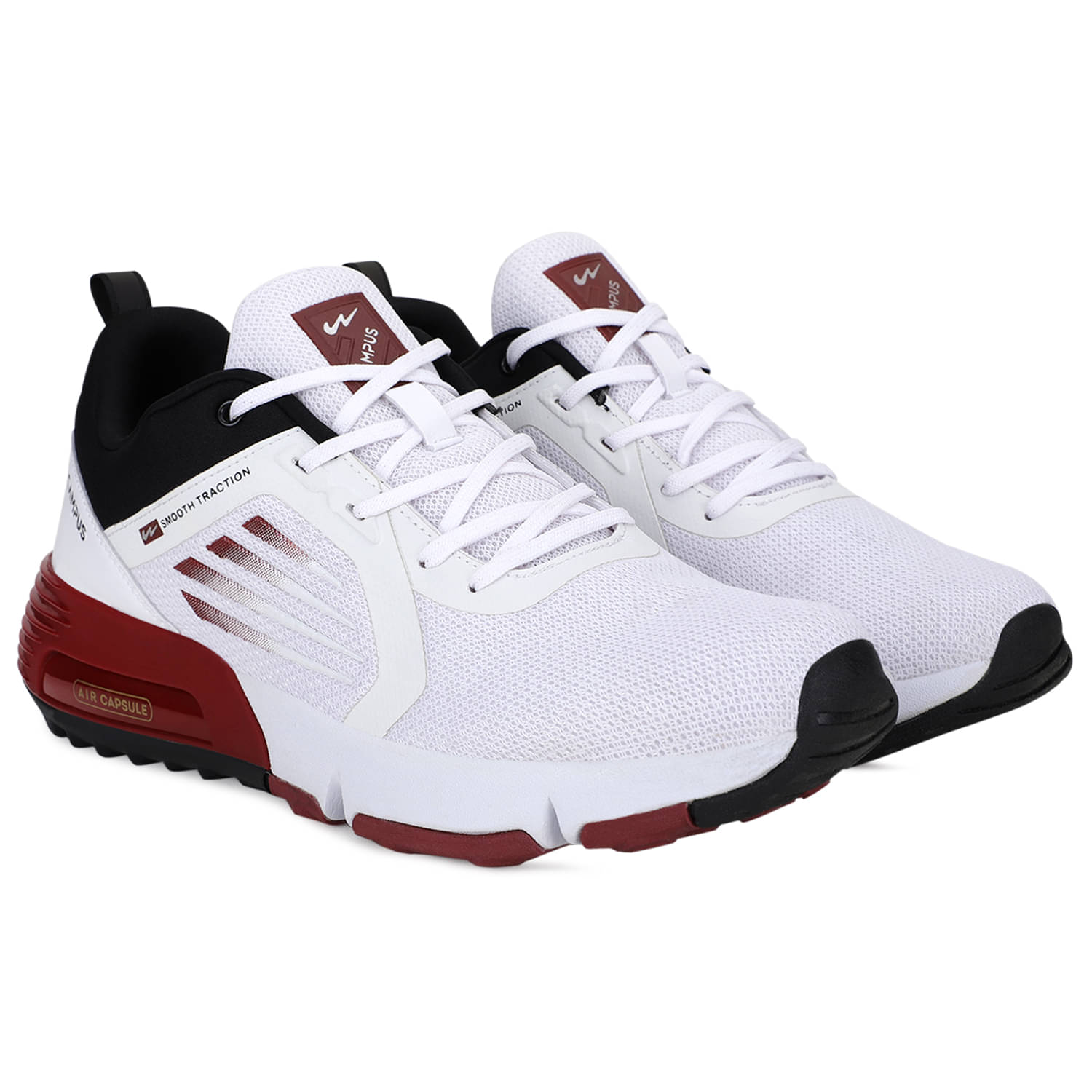     			Campus Tormentor White Running Shoes