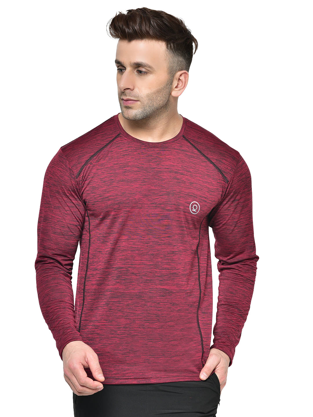     			Chkokko - Polyester Regular Fit Wine Men's Sports T-Shirt ( Pack of 1 )