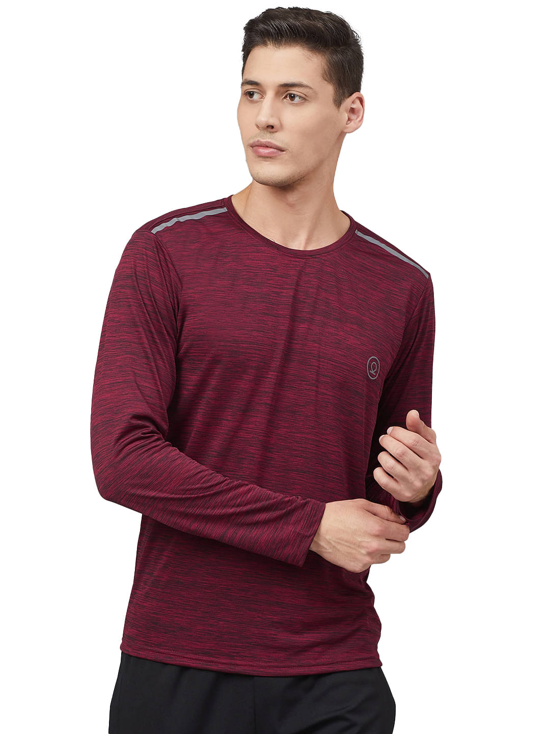 Chkokko - Polyester Regular Fit Wine Men's Sports T-Shirt ( Single Pack ) Chkokko - Polyester Regular Fit Wine Men's Sports T-Shirt ( Single Pack )