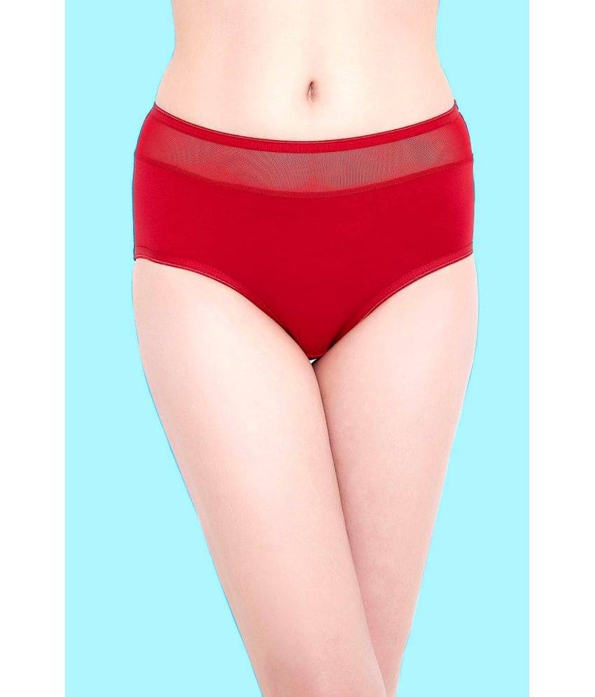 Clovia Cotton Solid Women's Hipster ( Red ) Clovia Cotton Solid Women's Hipster ( Red )