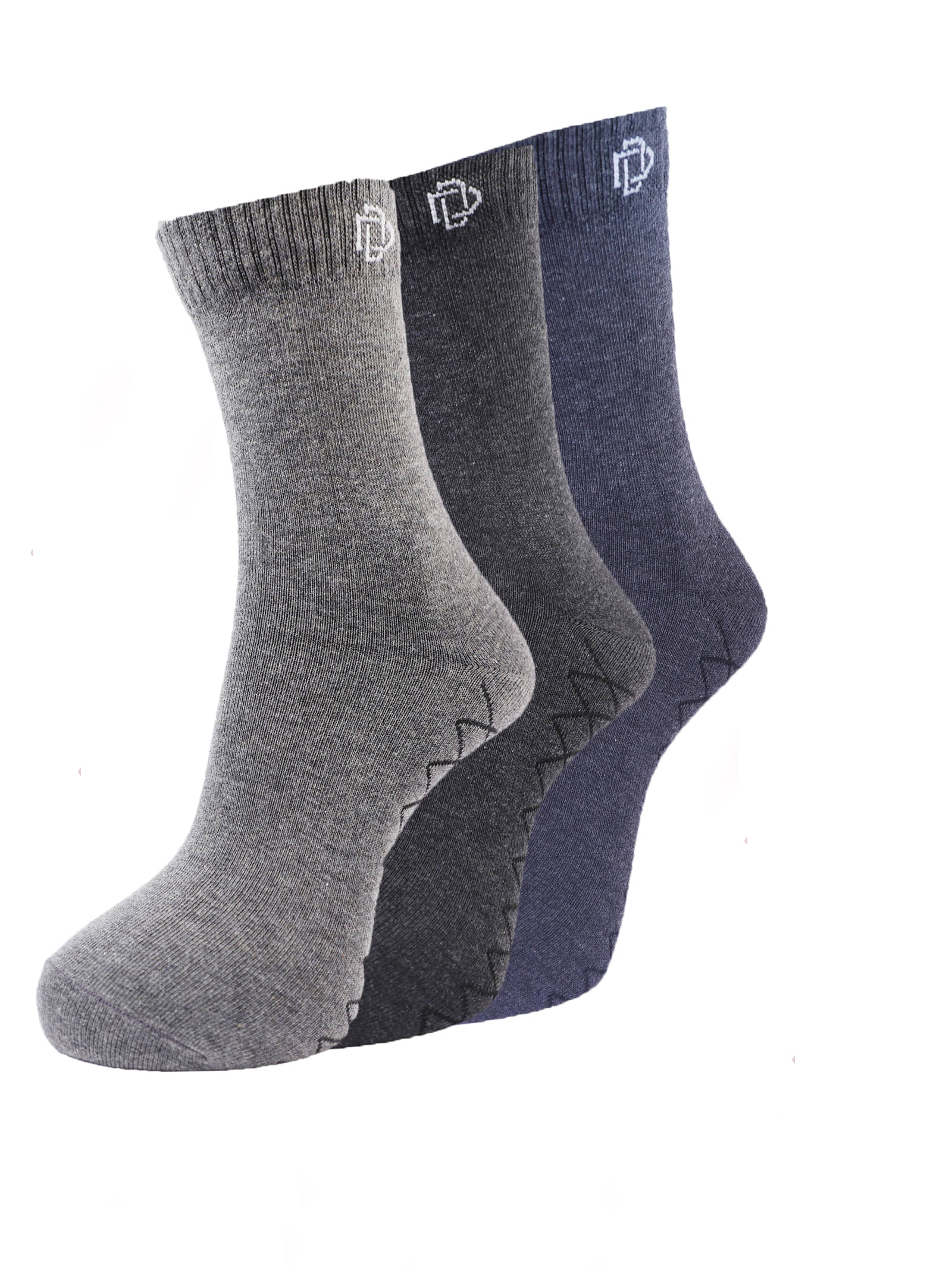 Dollar - Cotton Blend Multicolor Men's Full Length Socks ( Pack of 3 ) - Socks | Buy online on ZillyBuy