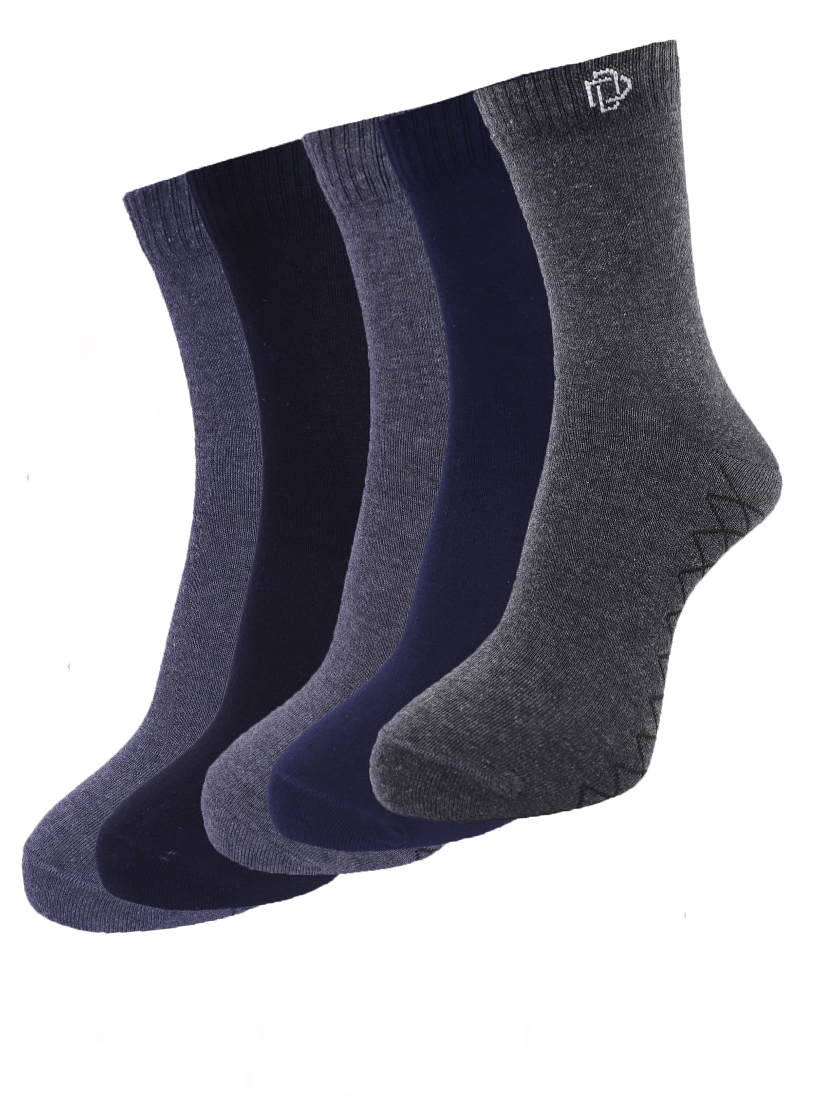 Dollar - Cotton Blend Multicolor Men's Full Length Socks ( Pack of 5 ) - Socks | Buy online on ZillyBuy