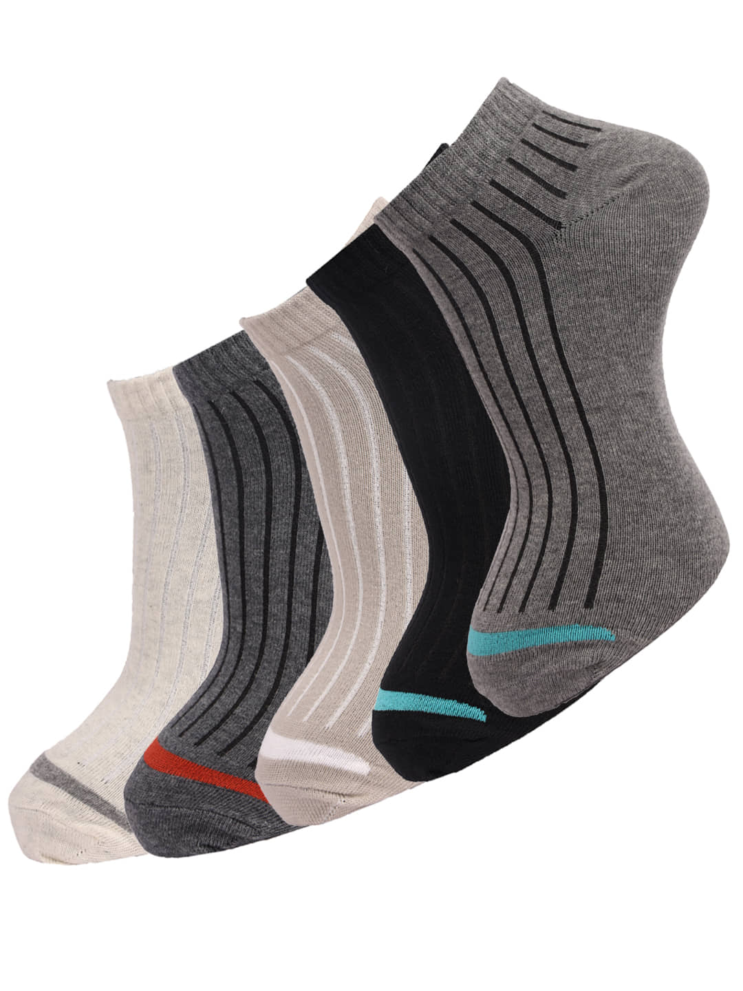 Dollar - Cotton Blend Multicolor Men's Ankle Length Socks ( Pack of 5 ) - Socks | Buy online on ZillyBuy