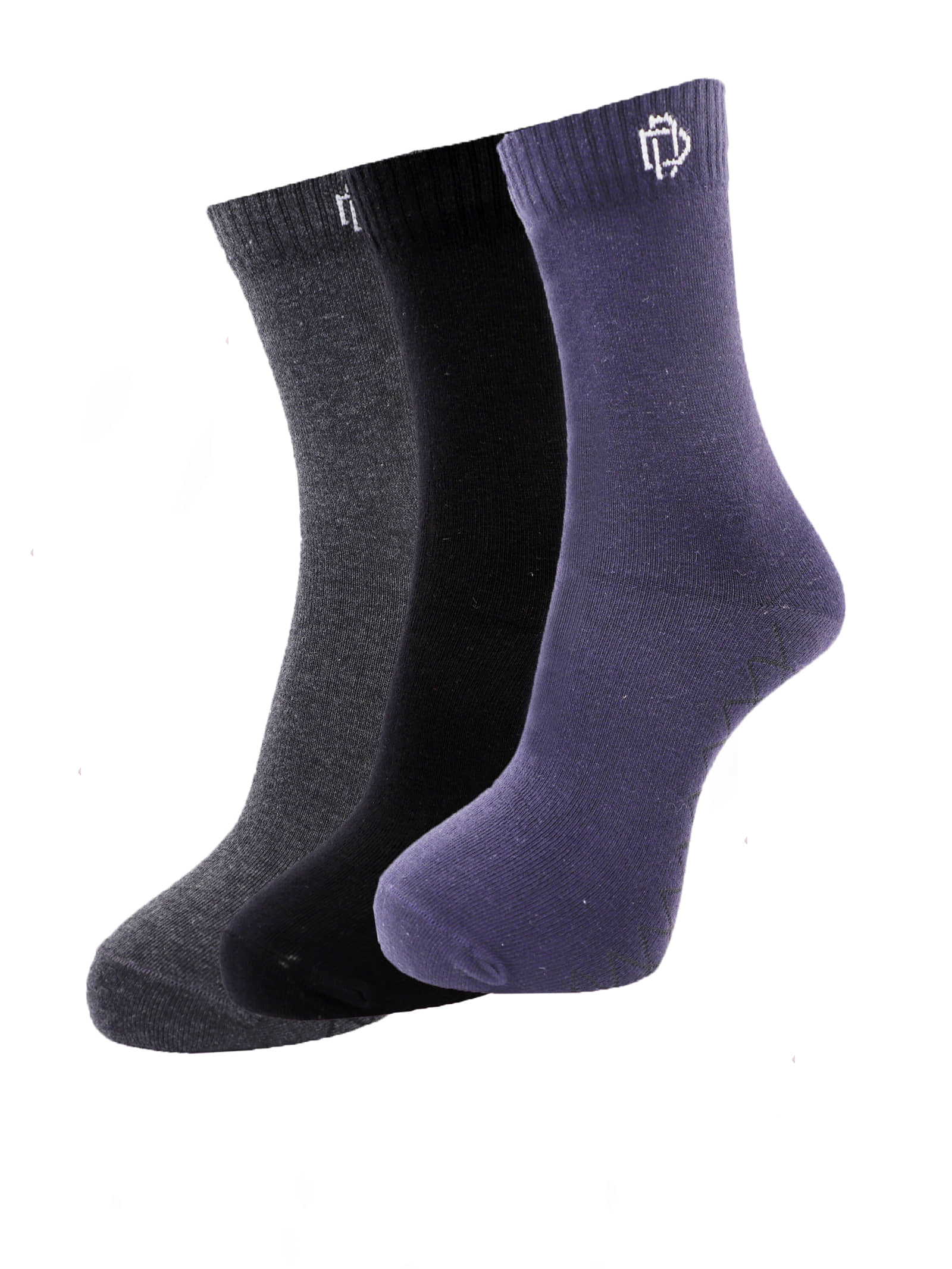 Dollar - Cotton Blend Multicolor Men's Full Length Socks ( Pack of 3 ) - Socks | Buy online on ZillyBuy