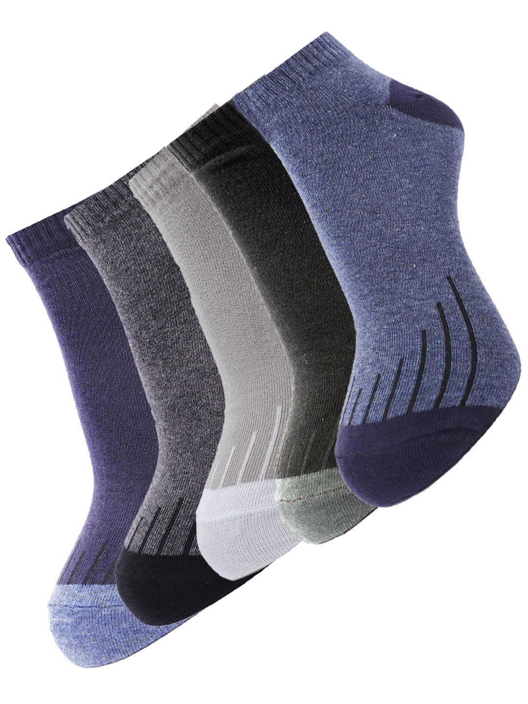 Dollar - Cotton Blend Multicolor Men's Ankle Length Socks ( Pack of 5 ) - Socks | Buy online on ZillyBuy