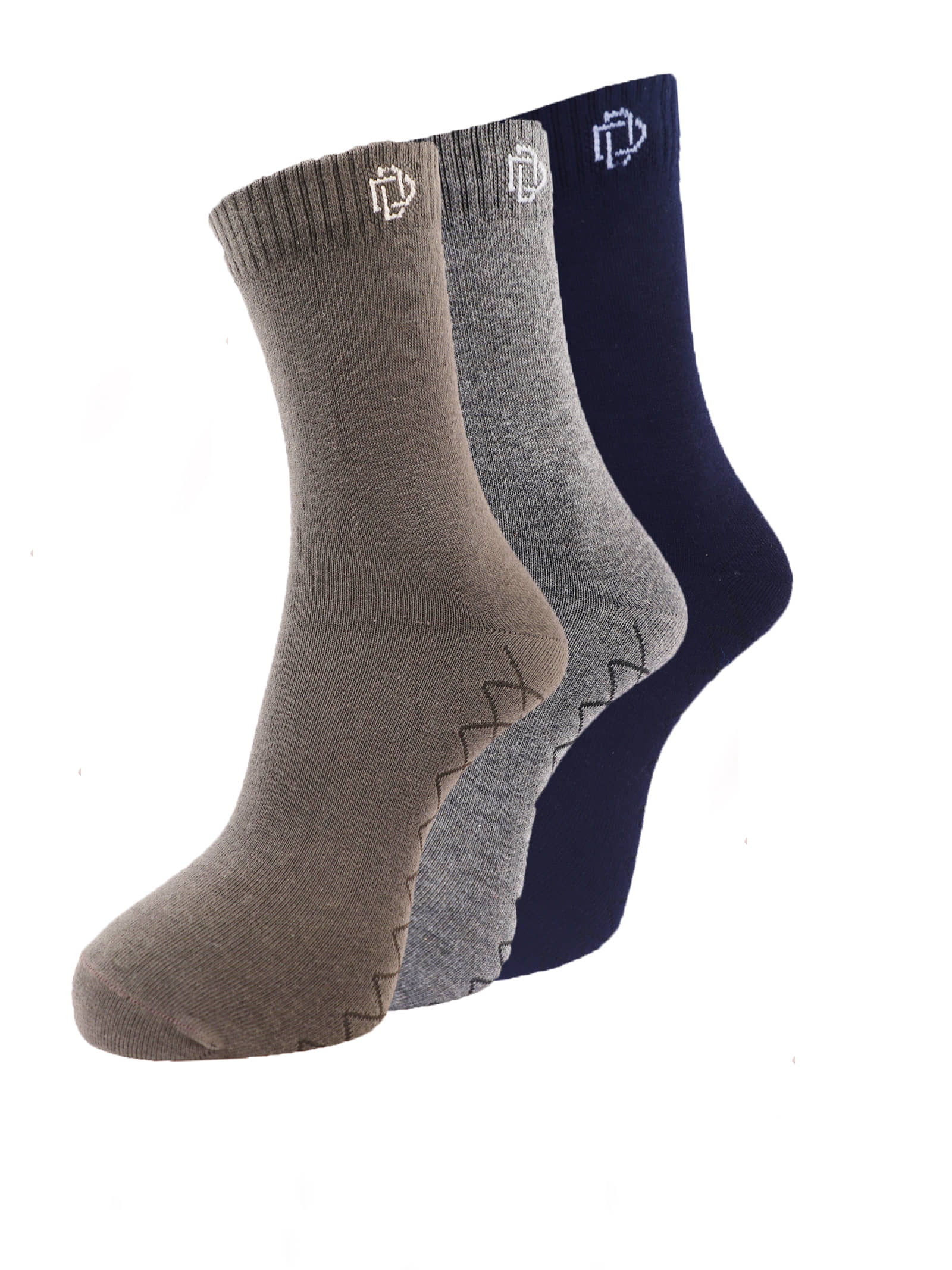 Dollar - Cotton Blend Multicolor Men's Full Length Socks ( Pack of 3 ) - Socks | Buy online on ZillyBuy