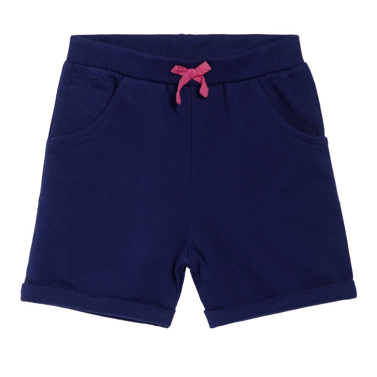     			MINI KLUB Baby Girls Cotton Shorts ( Navy )