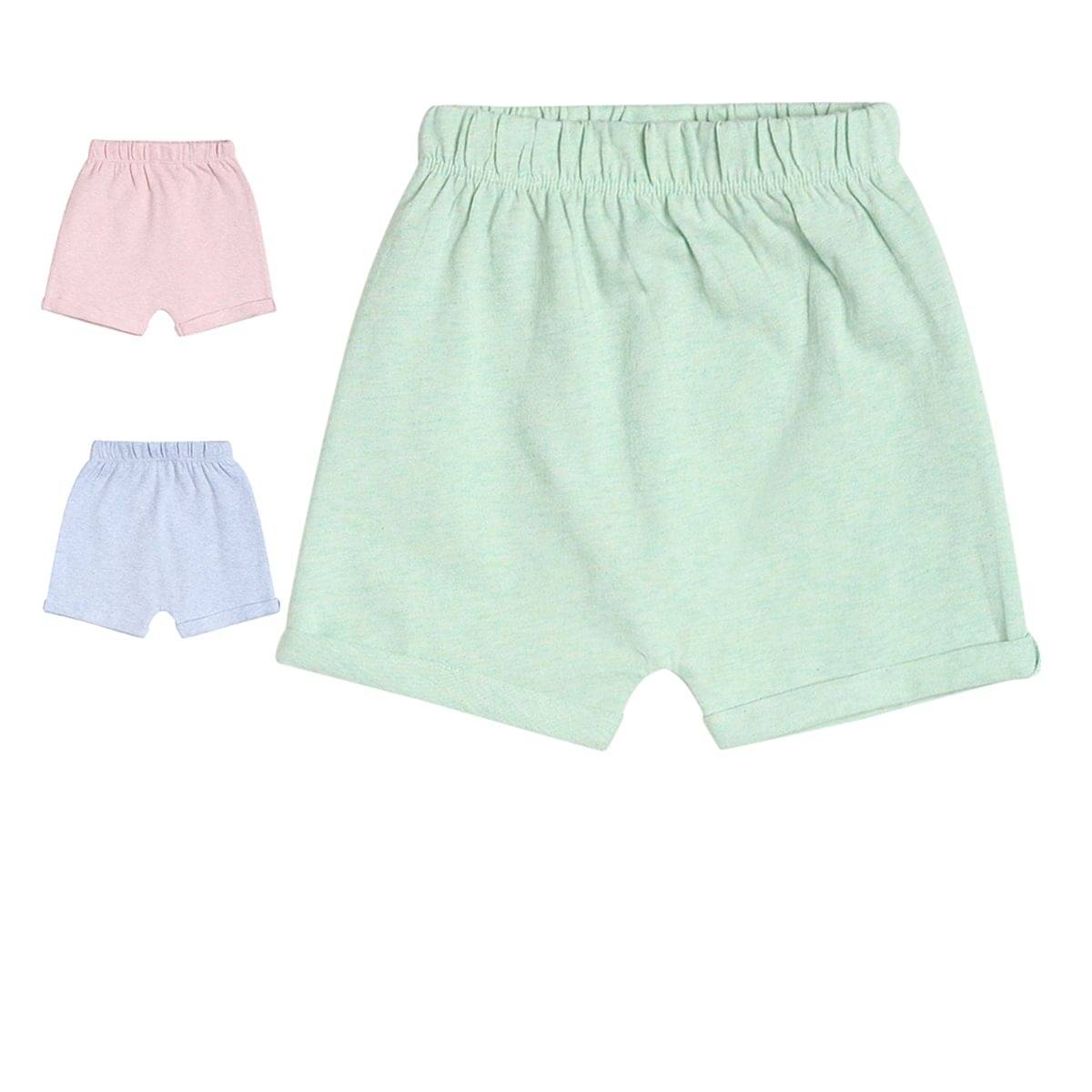     			MINI KLUB Pack of 3 Baby Girl Multicolor Shorts