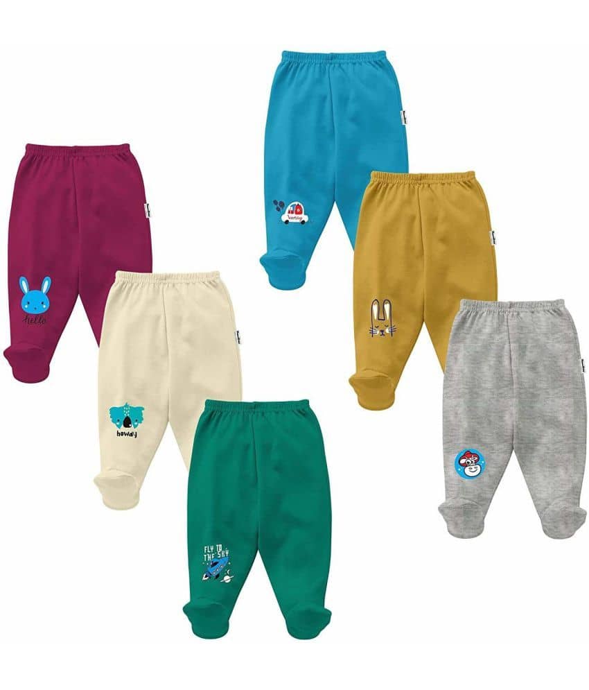 NammaBaby Pack of 6 Baby Boys Cotton Blend Pyjama ( Multi Color ) - Track Pants | Buy online on ZillyBuy