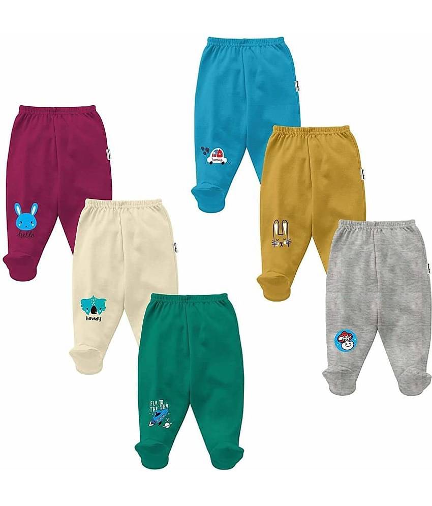 NammaBaby Pack of 6 Baby Boys Cotton Blend Pyjama ( Multi Color )