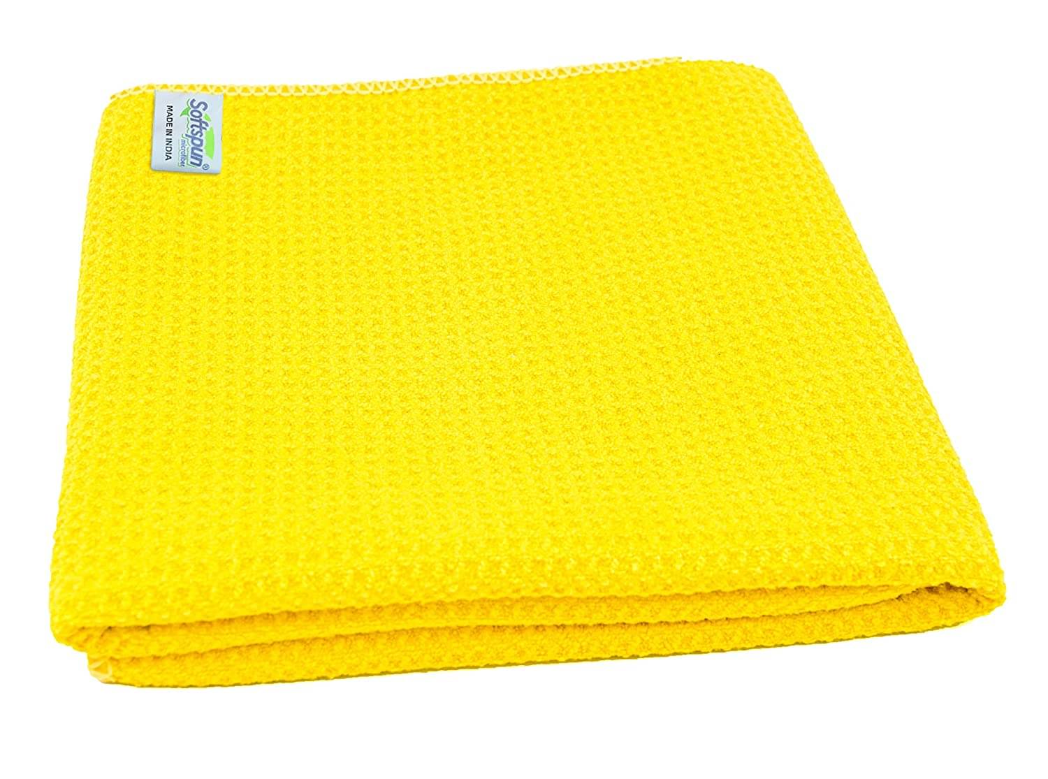     			SOFTSPUN Single Gym Towel Yellow
