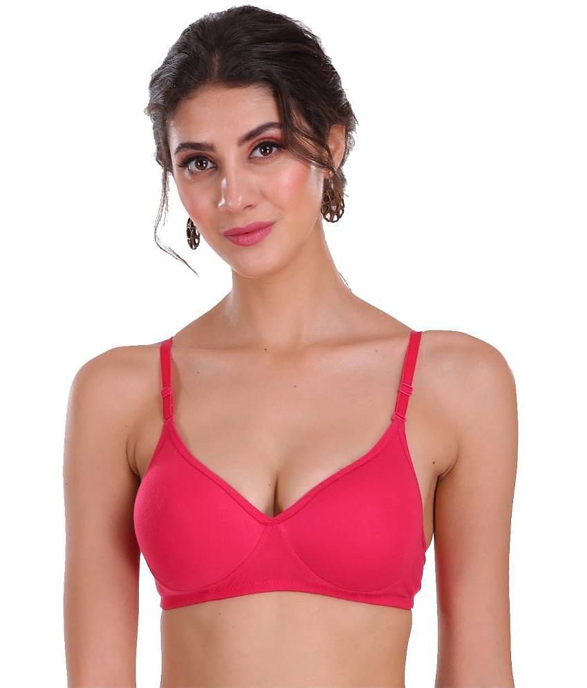 Softskin Pack of 3 Cotton Blend Heavily Padded Women's Everyday Bra ( Multicolor )