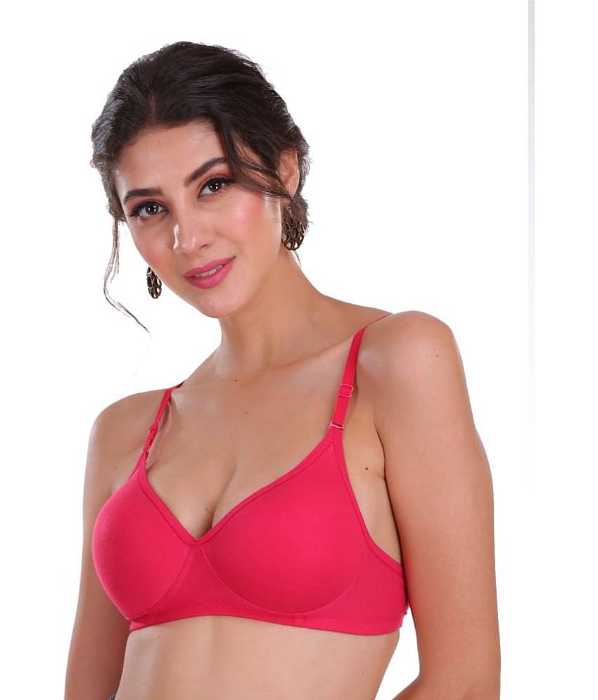 Softskin Pack of 3 Cotton Blend Heavily Padded Women's Everyday Bra ( Multicolor )