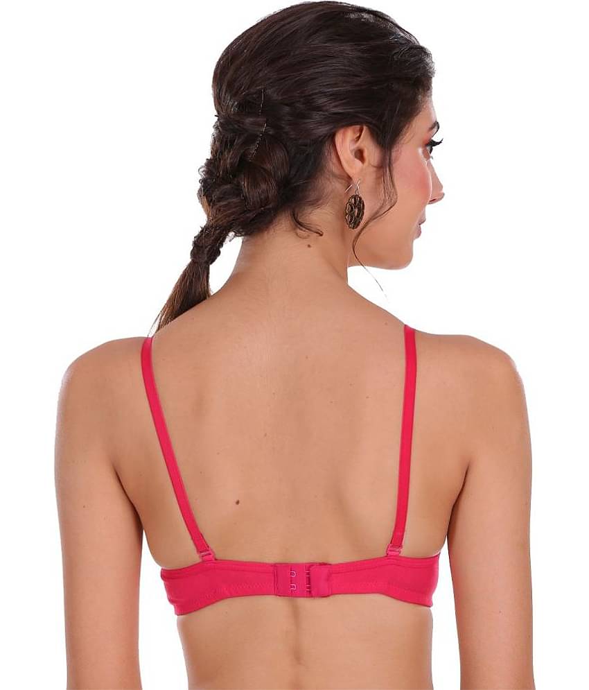 Softskin Pack of 3 Cotton Blend Heavily Padded Women's Everyday Bra ( Multicolor )