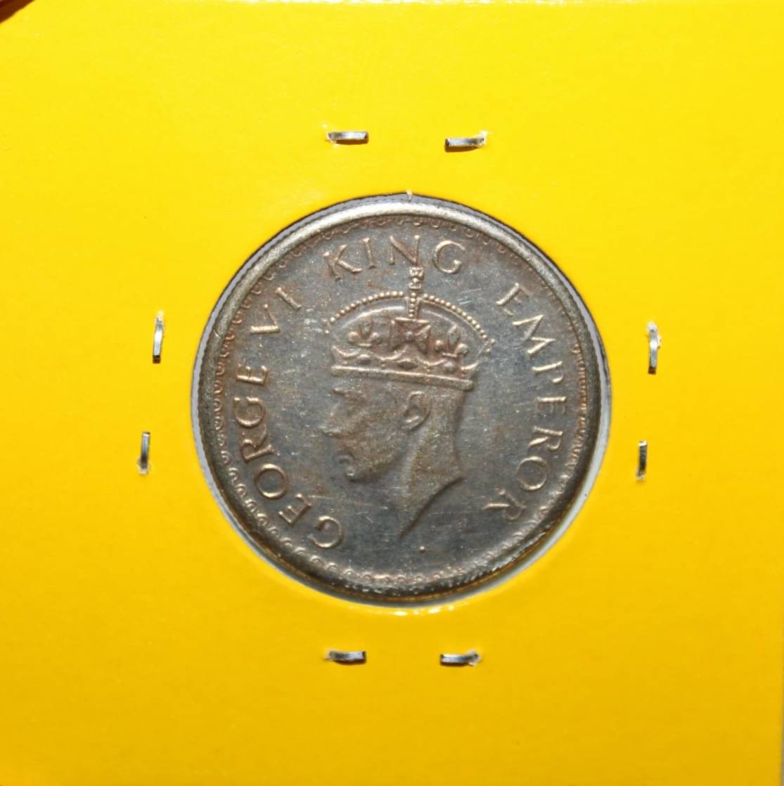     			Half Rupee 1839 - Backside Head of King George 6th Fancy British India Rare Old Coin For Collection