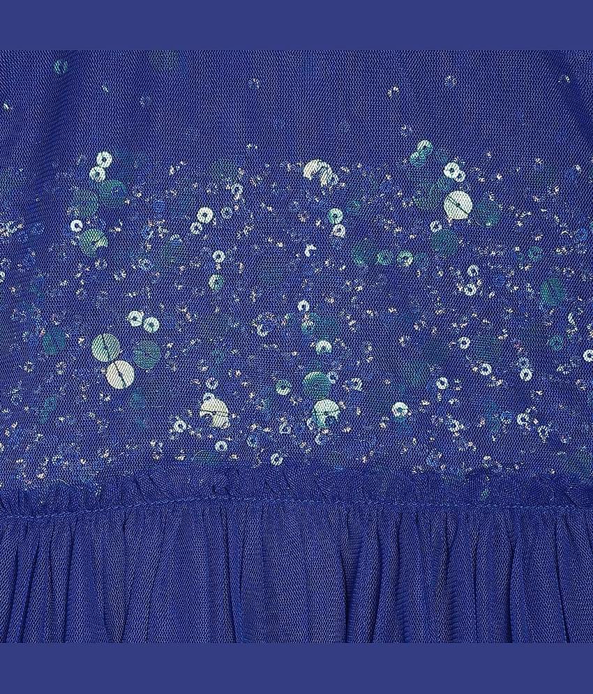 MINI KLUB Pack of 1 Baby Girls 100% Cotton Dress ( Blue )