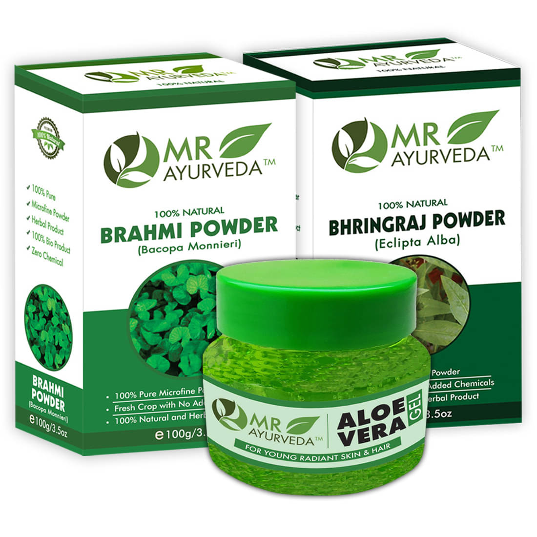 MR Ayurveda Aloe Vera Gel, Brahmi & Bhringraj Powder Hair Mask 300 g     			MR Ayurveda Aloe Vera Gel, Brahmi & Bhringraj Powder Hair Mask 300 g