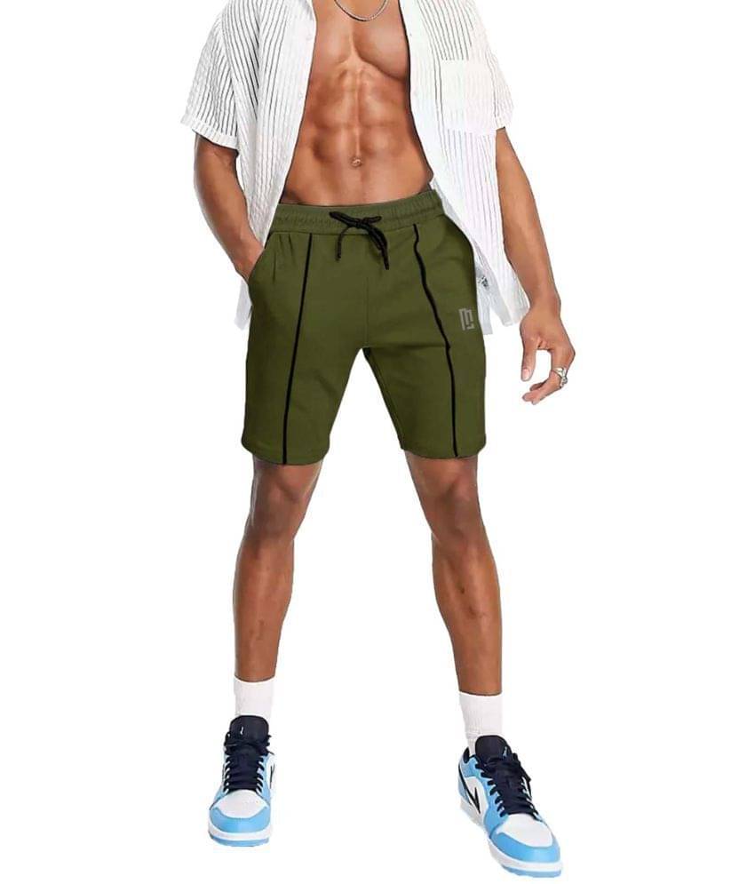 Maniac - Polyester Olive Men's Shorts ( Pack of 1 ) Maniac - Polyester Olive Men's Shorts ( Pack of 1 )