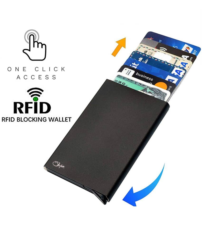 STYLE SHOES Blue Steel Credit/Debit Card 6 Slot Card Holder For Men & Women - Handbags | Buy online on ZillyBuy